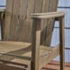 Outdoor Weather Resistant Acacia Wood Adirondack Dining Chairs (Set of 2) - Gray - Image 10