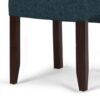 Cosmopolitan - Deluxe Tufted Parson Chair (Set of 2) - Denim Blue - Image 4