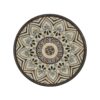 Ceramic Tile And Iron Patio Side Table With Shelf - Brown / Black - Image 10