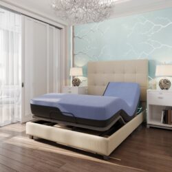 Refresh - 12" King Size Flex Head Hybrid Cooling Gelcare Memory Foam And Coil Mattress - Blue