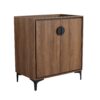 30" Bathroom Vanity Freestanding Cabinet With 2 Doors - Brown - Image 2
