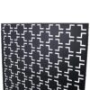 Outdoor / Indoor Privacy Screen Metal Privacy Screen, Freestanding Decorative Privacy Screen For Deck Balcony Patio - Black - Image 7