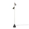 Cone - Contemporary Floor Lamp - Plated Nickel / Black - Image 2
