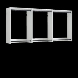 Devi - Modern Wall Mounted Wood Closet System With Modular Versatility - White