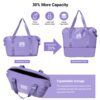 5 Piece Set (20"24"28 +A Travel Bag And A Toiletry Bag), Pp Hardshell Carry On Luggage Set With Tsa Lock Carry On Suitcase Luggage Durable Suitcase - Purple - Image 14