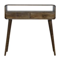 Curved Console Table - Brown