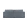 Modern Square Arm Sofa With Soft Velvet Upholstery, Deep Cushions, Sturdy Legs - Gray - Image 10