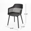 Azalea - Chair (Set of 2) - Black - Image 3