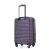 20" Carry On Luggage Lightweight Suitcase, Spinner Wheels - Purple - Image 8