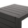 Aluminum Outdoor Side Table, C Shaped End Table, Outside Small Table For Patio - Black - Image 9