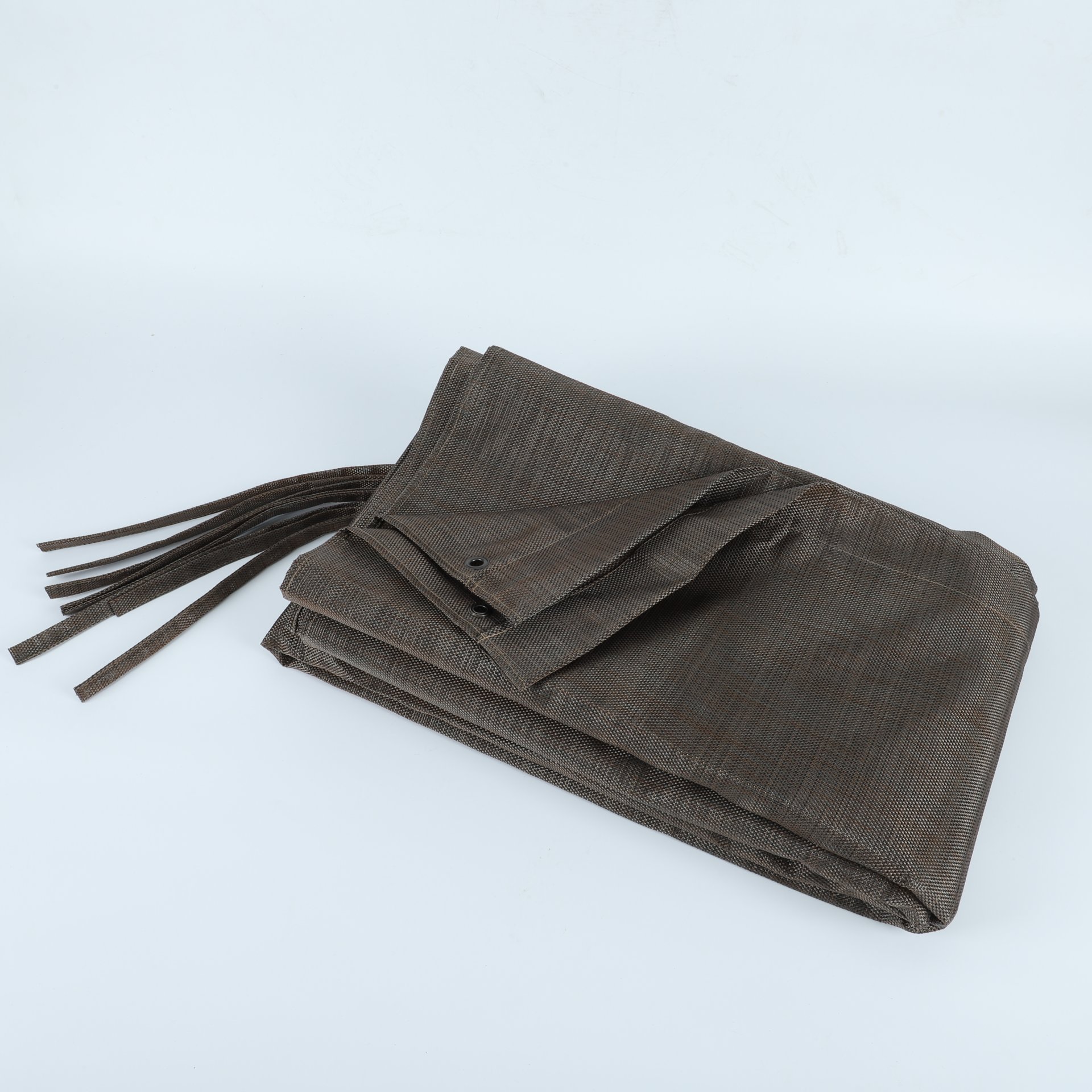 13' X 7.7' Outdoor Pergola Sun Shade Cover Cloth Patio Canopy Hdpe Permeable With Grommets - Brown - Image 9