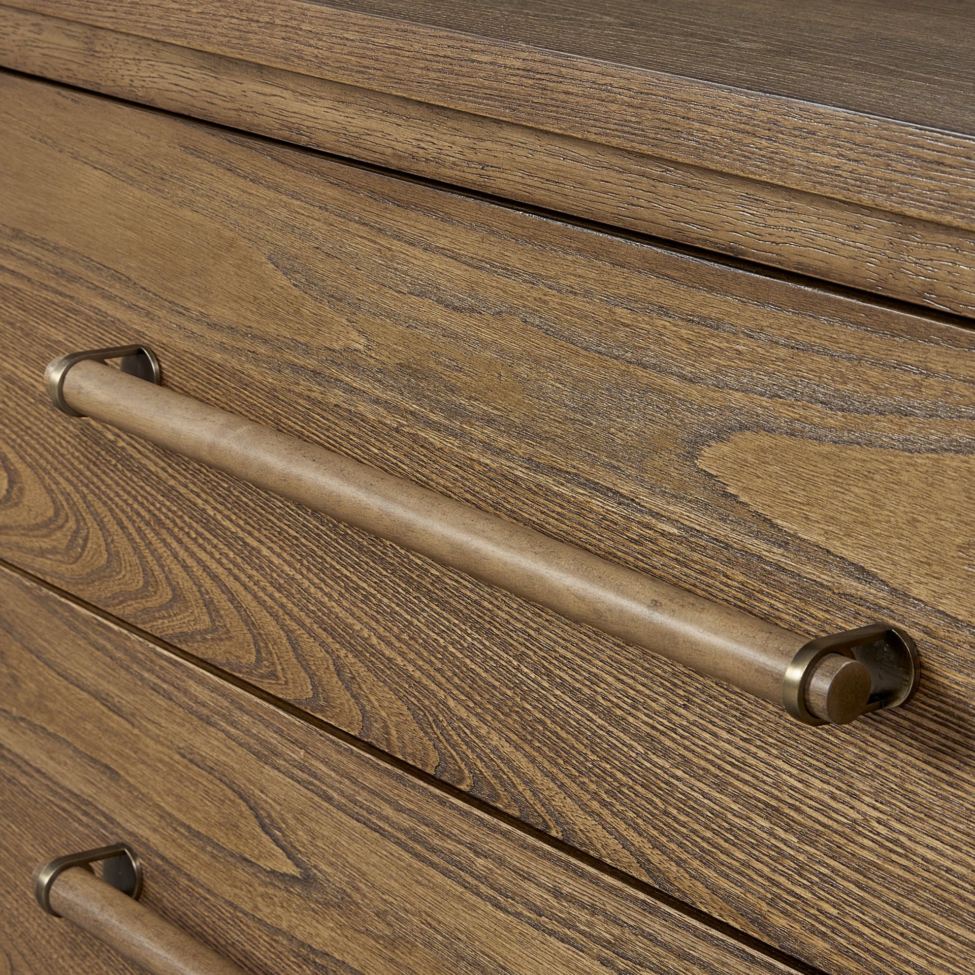 Metal Base Sideboard - Light Brown - Image 4