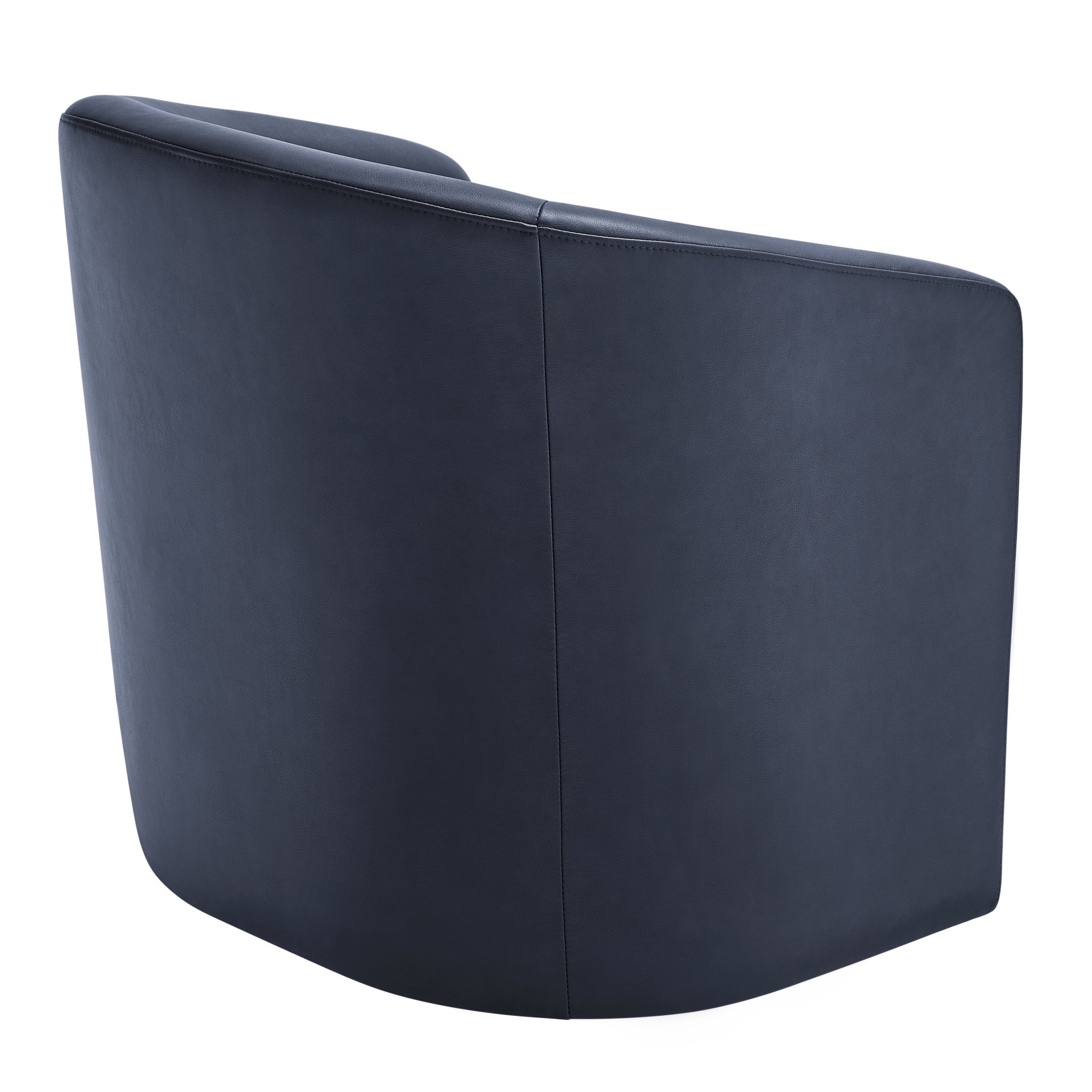 Ardena - Modern Swivel Barrel Chair - Blue - Image 9