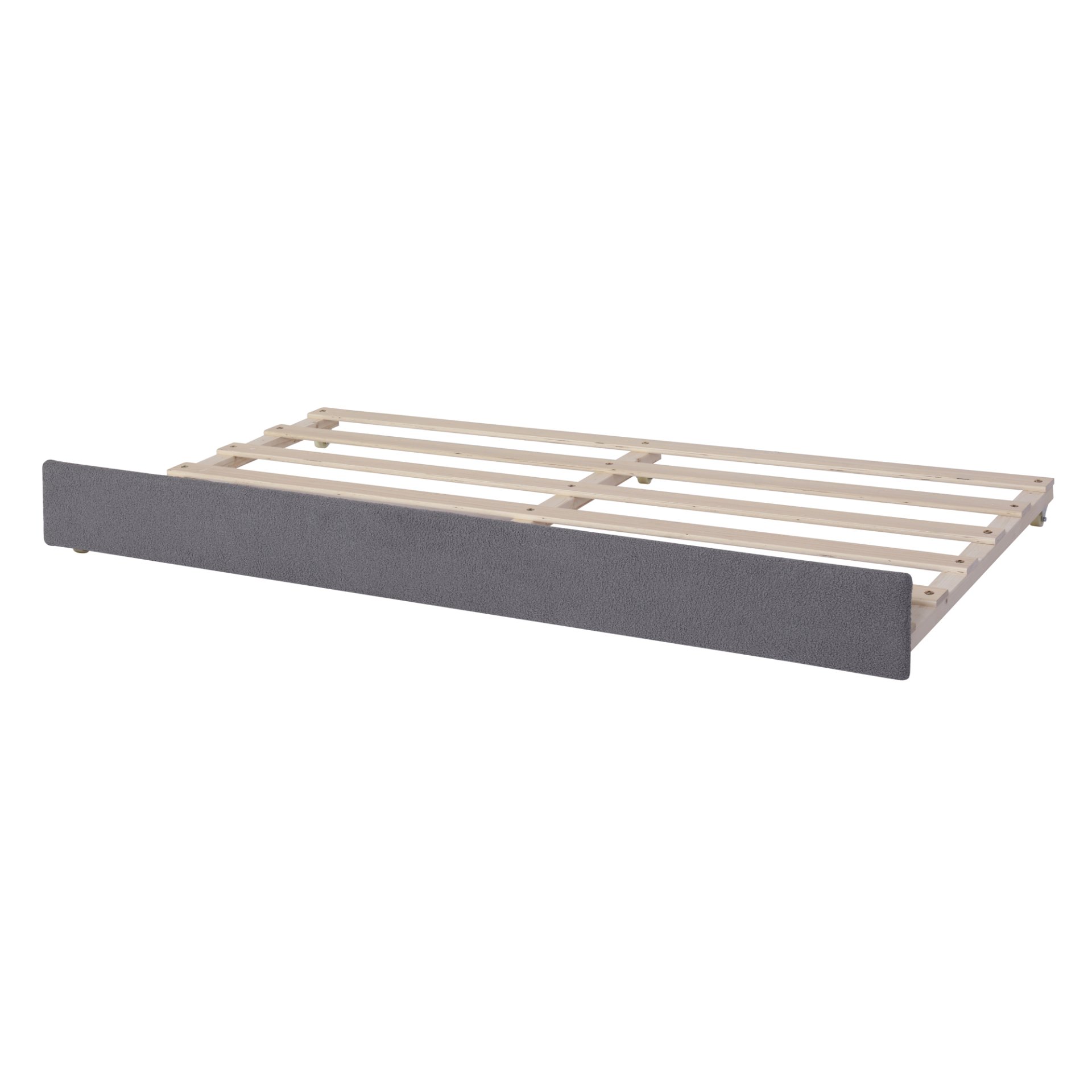 Twin Size Upholstered Daybed With Light And Trundle - Gray - Image 11