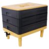Durable 3 Tray Worm Farm Kit For Efficient Vermicomposting, 65L Capacity - Yellow / Black - Image 4
