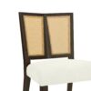 Mid Century Rattan Dining Chair Without Arms (Set of 2) - Beige / Dark Brown - Image 9