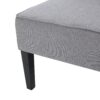 Contemporary Loveseat & Upholstered Fabric And Birch Wood Legs - Gray - Image 14