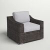 Patio Chair With Cushion - Espresso - Image 5