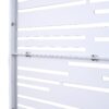 Outdoor & Indoor Freestanding Metal Privacy Screen, Decorative Privacy Fence Panels - White - Image 8