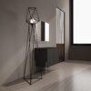 Minimalist Freestanding Bathroom Vanity With Storage Cabinet, Excluding Sink - Dark Oak - Image 5
