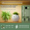 Large Plant Stand Indoor With Grow Light, Tall Plant Shelf, 8 Tiered Heavy Duty Metal Plant Stand, Square Flower Stand Display Rack For Living Room - Walnut / Black - Image 4