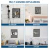 21" X 17" Stainless Steel Shower Niche Double Shelf With Durable Finish - Gunmetal Black - Image 6