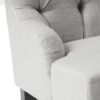 Nicole - French Style Upholstered Loveseat With Tufted Backrest - Light Gray - Image 12
