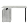 Computer Desk, For Laptop, Left, Right Set-Up, Storage Drawers, Work, Contemporary, Modern - Gray - Image 13