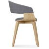 Lowell - Bentwood Dining Chair - Light Gray / Light Brown - Image 2