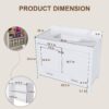 43" Bathroom Vanity, Multi Functional Cabinet With Doors And Drawer - White - Image 8