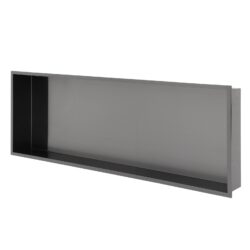 Stainless Steel Shower Niche 37" X 13" For Bathroom And Kitchen - Gunmetal Black
