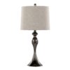 Ashland - Contemporary Table Lamp (Set of 2) - Gun - Light Gray Slub - Image 2