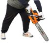 62Cc Gas Powered Chainsaw 2 Cycle Handheld Cordless Chain Saw Aluminium 18" And 20" Guide Bar - Orange - Image 26
