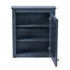 Wall Mounted Bathroom Storage Cabinet With Mirror, Medicine Cabinet With Height Adjustable Shelf, Over The Toilet Space Saver Cabinet - Blue - Image 12