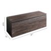 Dean - Farmhouse Storage Bench With Extra Storage 47 Inch - Gray - Image 3