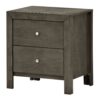 Chic Transitional Drawers Nightstand - Gray - Image 8