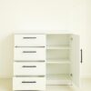 Robin - Gentleman's Chest In Wood With Extra Deep Storage And Durable - White - Image 7