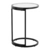 Zenn - Round End Table - Black / Clear - Image 3