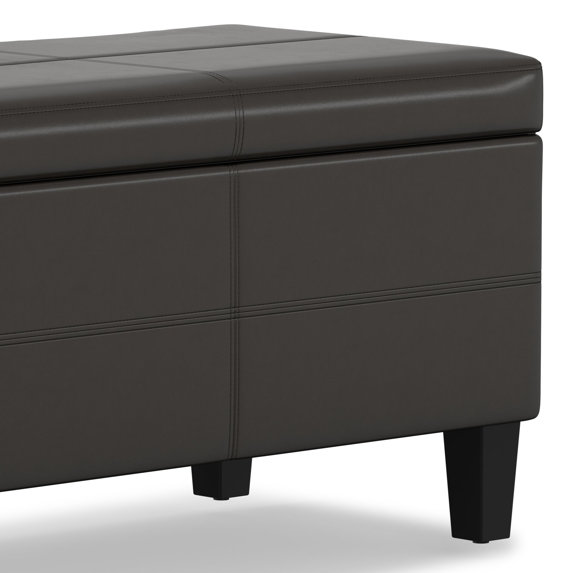 Afton - Storage Ottoman Bench - Tanners Brown - Image 14