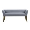 Accent Bench With Low Back And Flared Arms - Slate Blue - Image 4