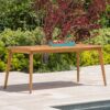Outdoor Dining Table With Frame - Teak - Image 10