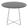 Cosmo - Canary Contemporary Dining Table - Chrome / Black - Image 2