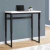 Computer Desk, Home Office, Standing, Adjustable, Laptop, Contemporary And Modern - White / Black - Image 11