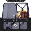 Hardshell Suitcase Double Spinner Wheels Pp Luggage Sets Lightweight Durable Suitcase With Tsa Lock, 3 Piece Set (20/24/28) - Black - Image 5