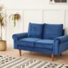 Stationary Loveseat - Space Blue - Image 8