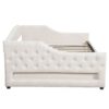 Full Long Size Daybed With LED Belt And Trundle - Beige - Image 6
