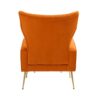 Modern Accent Chair With Ottoman, Comfy Armchair For Living Room, Bedroom, Apartment, Office - Orange - Image 17