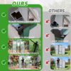 Newly Marketed Gain Height Windproof Aluminum Greenhouse 6 X 10 Ft Polycarbonate Greenhouse Raised Base And Anchor Aluminum Heavy Duty Walk - In Greenhouses For Outdoor Backyard In All Season - Green - Image 6