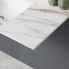 Marble Vanity Top With Undermount Sink And Backsplash, Sintered Stone - Carrara White - Image 14