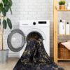 Maval - 2' X 3' Washable Area Rug - Black / Gold - Image 3